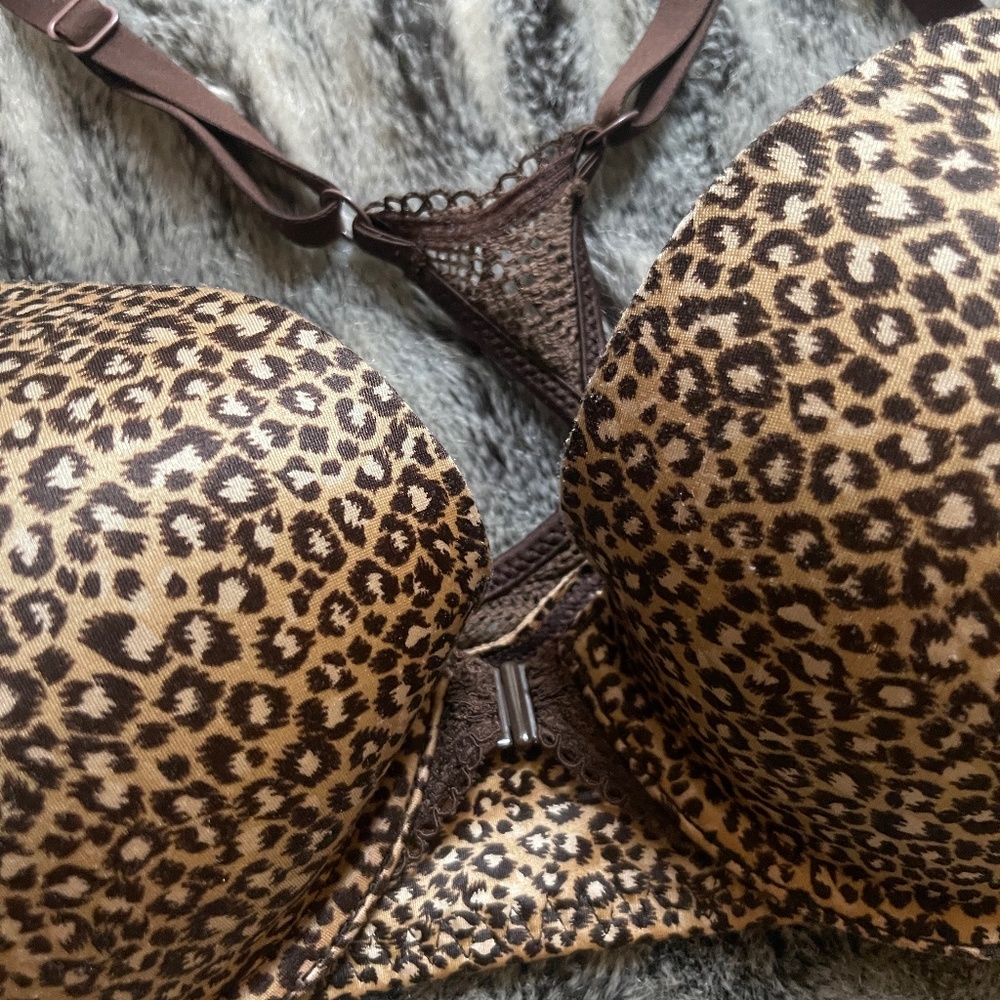 Leopard Print racerback bra